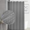 BINO Shower Curtain Liner, Grey – 70″x 72″- Mildew Resistant Antimicrobial PEVA 8G Shower Curtains for Bathroom Clear Shower Liner