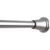 BINO ‘Smith’ Shower Curtain Tension Rod, Brushed Nickel – 42″ to 72″