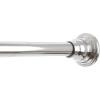 BINO Tension Shower Curtain Rod – Chrome – 42″to 72″- Adjustable Bathroom Curtain Rod Shower Rod Tension Rod Pole Tension Shower Rod