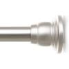 BINO Tension Shower Curtain Rod Heavy Duty Alloy Steel | Brushed Nickel Finish | Adjustable from 42″to 72″| Perfect for Bathroom, Room Divider & Long Rack Accessories