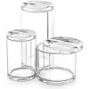 BINO ‘The Trio’ 3 Compartment Acrylic Makeup Accessory Organizer, Clear and Transparent Cosmetic Beauty Vanity Holder Storage