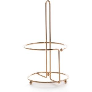 BINO ‘Apollo’ Paper Towel Holder, Gold – Free Standing Decorative Easy Tear Kitchen Paper Towel Roll Dispenser