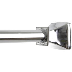 BINO ‘Chateau’ Tension Shower Curtain Rod, Polished Chrome – 42″to 72″- Adjustable Bathroom Shower Rod Tension Pole