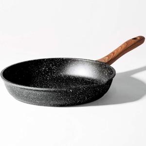 BINO Cookware Nonstick Frying Pan, 11 Inch – Speckled Black | THE CLASSIC COLLECTION | Premium Quality Nonstick Cast Aluminum Nonstick Pan Egg Pan | Stay-Cool BAKELITE Handles | Non-Toxic