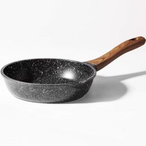 BINO Cookware Nonstick Frying Pan, 9.5 Inch – Speckled Black | THE CLASSIC COLLECTION | Premium Quality Nonstick Cast Aluminum Nonstick Pan Egg Pan | Stay-Cool BAKELITE Handles | Non-Toxic