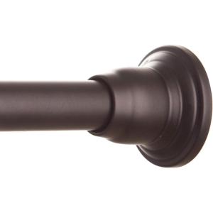 BINO ‘Doric’ Adjustable Shower Curtain Rod | Bronze | Aluminum | 42″-72″Rust-Proof | Bathroom Shower Tension Rod | Expandable