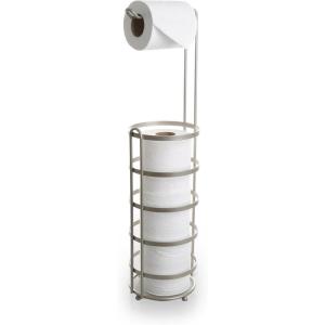 BINO ‘Lafayette’ Free Standing Toilet Paper Holder, Nickel