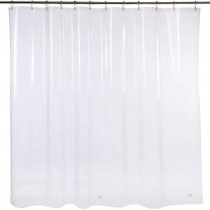 BINO Shower Curtain Liner, Clear – 70″x 72″- PEVA 8G Shower Curtains for Bathroom Clear Shower Liner