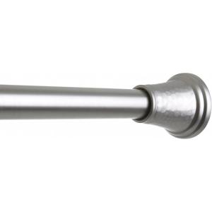 BINO ‘Smith’ Shower Curtain Tension Rod, Brushed Nickel – 42″ to 72″