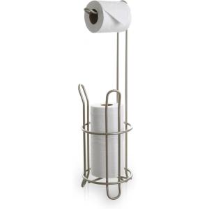 BINO ‘The Classic’ Free Standing Toilet Paper Holder, Nickel