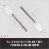 BINO 2-Piece Silicone Spoonula & Spatula Set – Confetti | Stainless Steel & Heat Resistant Handle | Nonstick Kitchen Utensils for Cooking | Serving & Mixing in Nonstick Cookware | Kitchen Tools