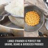BINO 2-Piece Stainless Steel Strainers with Handle Set – Speckled Black | Food Strainer Set | Flour Sifter Strainer | Baking Sifters | Kitchen Strainers with Handle | Sieve Baking | Cooking Strainer