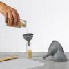BINO 3-Piece Silicone Funnel Set – Grey | Wide Mouth Funnel | Filling Bottles | Cooking Funnels | Condiment Funnels | Kitchen Supplies and Accessories for Mason Bottles | Kitchen Tools Liquid Bottle