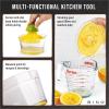 BINO Citrus Juicer and Zester | Hand Press Manual Juicers for Squeezing Fruit | Juicing Limes & Oranges | Lemon Squeezer | Citrus Squeezer | Hand Juicer | Manual Juicer | Juicing Tool | Kitchen Tool