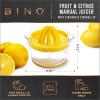 BINO Citrus Juicer and Zester | Hand Press Manual Juicers for Squeezing Fruit | Juicing Limes & Oranges | Lemon Squeezer | Citrus Squeezer | Hand Juicer | Manual Juicer | Juicing Tool | Kitchen Tool
