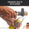 BINO Stainless Steel Can Opener – Speckled Black | Bottle Opener Manual | HandHeld Can Opener | Utility Can Opener | Can Opener with Sharp Blades Smooth Edge | Hand Can Opener | Kitchen Accessories