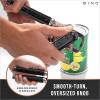 BINO Stainless Steel Can Opener – Speckled Black | Bottle Opener Manual | HandHeld Can Opener | Utility Can Opener | Can Opener with Sharp Blades Smooth Edge | Hand Can Opener | Kitchen Accessories