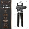 BINO Stainless Steel Can Opener – Speckled Black | Bottle Opener Manual | HandHeld Can Opener | Utility Can Opener | Can Opener with Sharp Blades Smooth Edge | Hand Can Opener | Kitchen Accessories