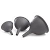 BINO 3-Piece Silicone Funnel Set – Grey | Wide Mouth Funnel | Filling Bottles | Cooking Funnels | Condiment Funnels | Kitchen Supplies and Accessories for Mason Bottles | Kitchen Tools Liquid Bottle