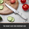 BINO 4-Piece Stainless Steel Steak Knife Set – Marble | Small Knives | Sharp Knife Set | Meat Knife Set | Kitchen Dinner Knives | Cutting Knives | Non-Stick & Rust-Resistant Dinner Knives