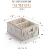 BINO 3 Pack Woven Resin Basket Organizer – Shelf Organizer with Built-in Carry Handles (White)