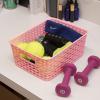 BINO Woven Plastic Storage Basket (Light Pink, 5PK- S)