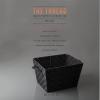 BINO Woven Strap Storage Basket With Built-In Carry Handles | Stylish Storage Organizer | Decorative Home Storage | Neat And Tidy Organizer, Home Essentials (Large- Dark Grey, 2-Pack)