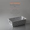 BINO Woven Strap Storage Basket With Built-In Carry Handles | Stylish Storage Organizer | Decorative Home Storage | Neat And Tidy Organizer, Home Essentials (Small – Light Grey, 3-Pack)