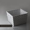 BINO Woven Strap Storage Basket With Built-In Carry Handles | Stylish Storage Organizer | Decorative Home Storage | Neat And Tidy Organizer, Home Essentials (XLarge- Light Grey, 2-Pack)