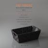 BINO Woven Strap Storage Basket With Built-In Carry Handles | Stylish Storage Organizer | Decorative Home Storage | Neat And Tidy Organizer, Home Essentials (Small – Dark Grey)