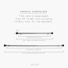 BINO 2-Pack Window Curtain Rod – 34″ to 66″, Matte Black – Drapery Curtain Rods for Windows Drapery Rods Adjustable Curtain Rod Modern Curtain Rod Window Rods for Curtains Decorative Curtain Rods