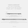 BINO Window Curtain Rod – 25″ to 72″, Matte Black – Drapery Curtain Rods for Windows Drapery Rods Adjustable Curtain Rod Modern Curtain Rod Window Rods for Curtains Decorative Curtain Rods