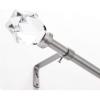 BINO 2-Pack Curtain Rod – Silver – 34″to 66″, Adjustable for Windows and More