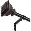 BINO 2-Pack Window Curtain Rod – 34″ to 66″, Antique Black – Drapery Curtain Rods for Windows Drapery Rods Adjustable Curtain Rod Modern Curtain Rod Window Rods for Curtains Decorative Curtain Rods