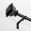 BINO Window Curtain Rod – 42″to 120″, Matte Black – Drapery Curtain Rods for Windows | Drapery Rods | Adjustable Rod | Modern Window Curtains Decorative