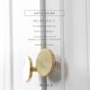 BINO 4-Pack Cabinet Knobs – 1.7″ Diameter (43mm), Brass – Dresser Knobs for Dresser Drawer Knobs and Pulls Knobs and Pulls Handles