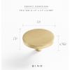 BINO 4-Pack Cabinet Knobs – 1.7″ Diameter (43mm), Brass – Dresser Knobs for Dresser Drawer Knobs and Pulls Knobs and Pulls Handles