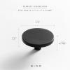 BINO 4-Pack Cabinet Knobs – 1.7″ Diameter (43mm), Matte Black – Dresser Knobs for Dresser Drawer Knobs and Pulls Knobs and Pulls Handles