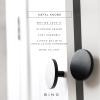 BINO 4-Pack Cabinet Knobs – 1.7″ Diameter (43mm), Matte Black – Dresser Knobs for Dresser Drawer Knobs and Pulls Knobs and Pulls Handles