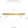 BINO 6-Pack 6″ Cabinet Handles Drawer Pulls – Cabinet Pulls for Kitchen Cabinet Hardware