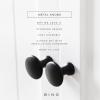 BINO 6-Pack Cabinet Knobs – 1.18″ Diameter (30mm), Matte Black – Dresser Knobs for Dresser Drawer Knobs and Pulls Knobs and Pulls Handles