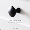 BINO 6-Pack Cabinet Knobs – 1.18″ Diameter (30mm), Matte Black – Dresser Knobs for Dresser Drawer Knobs and Pulls Knobs and Pulls Handles