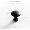 BINO 6-Pack Cabinet Knobs – 1.18″ Diameter (30mm), Matte Black – Dresser Knobs for Dresser Drawer Knobs and Pulls Knobs and Pulls Handles