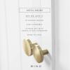 BINO 6-Pack Cabinet Knobs – 1.22″ Diameter (31mm), Brass – Dresser Knobs for Dresser Drawer and Pulls and Handles Pulls