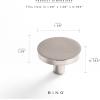 BINO 6-Pack Cabinet Knobs – 1.22″ Diameter (31mm), Brushed Nickel – Dresser Knobs for Dresser Drawer Knobs and Pulls Knobs and Pulls Handles
