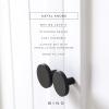 BINO 6-Pack Cabinet Knobs – 1.22″ Diameter (31mm), Matte Black – Dresser Knobs for Dresser Drawer and Pulls and Handles Pulls