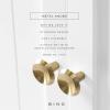 BINO 6-Pack Cabinet Knobs – 1.33″ Diameter (34mm), Brass – Dresser Knobs for Dresser Drawer Knobs and Pulls Knobs and Pulls Handles