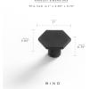 BINO 8-Pack Cabinet Knobs – 1″ Diameter (25mm), Matte Black – Dresser Knobs for Dresser Drawer Knobs and Pulls Knobs and Pulls Handles