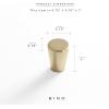 BINO 8-Pack Cabinet Knobs – .75″ Diameter (19mm), Brass – Dresser Knobs for Dresser Drawer Knobs and Pulls Knobs and Pulls Handles