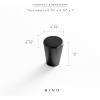 BINO 8-Pack Cabinet Knobs – .75″ Diameter (19mm), Matte Black – Dresser Knobs for Dresser Drawer Knobs and Pulls Knobs and Pulls Handles